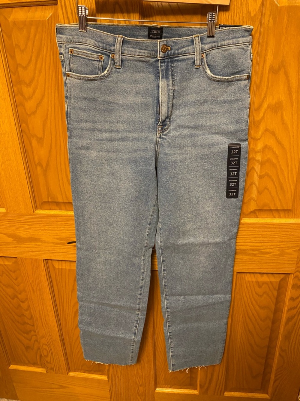 J. Crew Jeans Light Blue Denim Stovepipe Jeans 32T